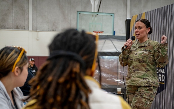 Connecticut High School Students learn about the National Guard during “Mission Day”