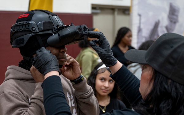 Connecticut High School Students learn about the National Guard during “Mission Day”