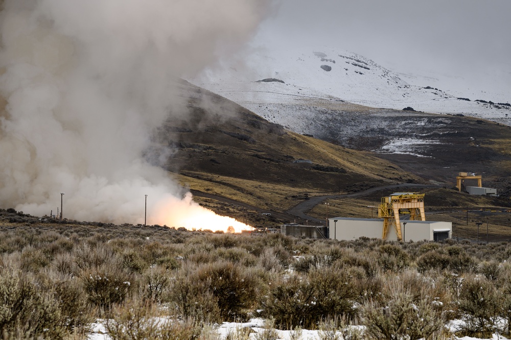 Air Force, Northrop Grumman achieve milestone in Sentinel ICBM modernization with stage-one solid rocket motor test