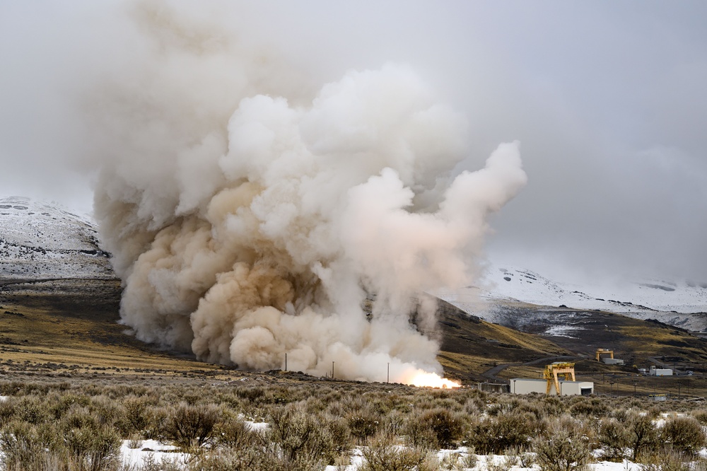 Air Force, Northrop Grumman achieve milestone in Sentinel ICBM modernization with stage-one solid rocket motor test