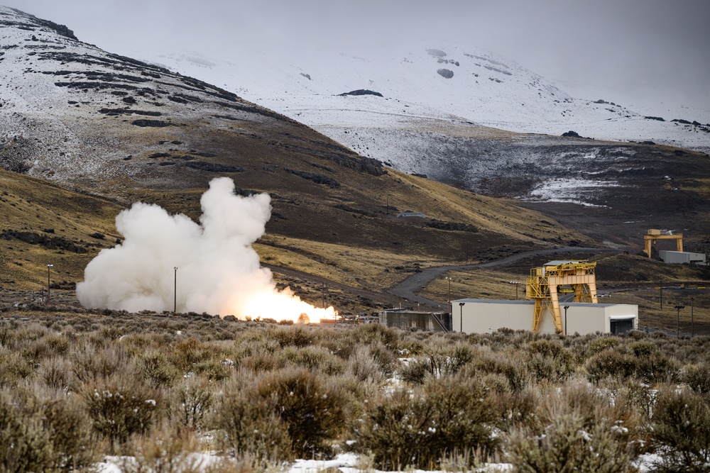 Air Force, Northrop Grumman achieve milestone in Sentinel ICBM modernization with stage-one solid rocket motor test