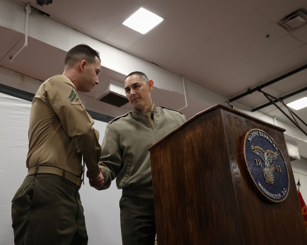 Recognition and Readiness: Friday Formation Honors Outstanding Marines