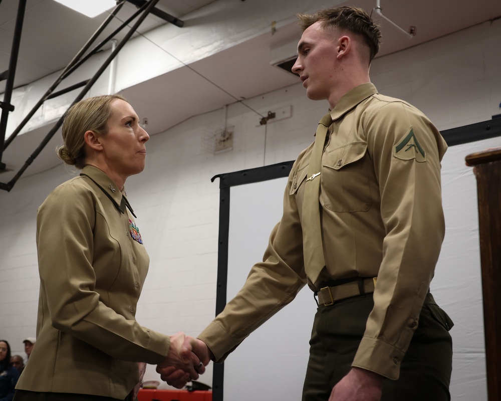Recognition and Readiness: Friday Formation Honors Outstanding Marines