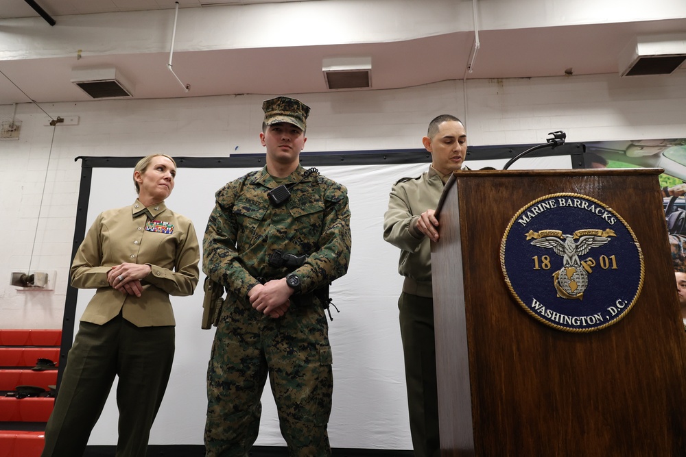 Recognition and Readiness: Friday Formation Honors Outstanding Marines