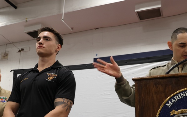 Recognition and Readiness: Friday Formation Honors Outstanding Marines