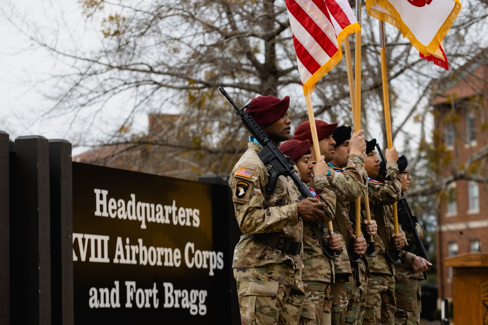 Fort Bragg Redesignation Ceremony