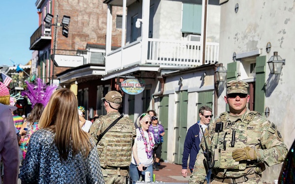 La. Guard supports Mardi Gras security operations in New Orleans