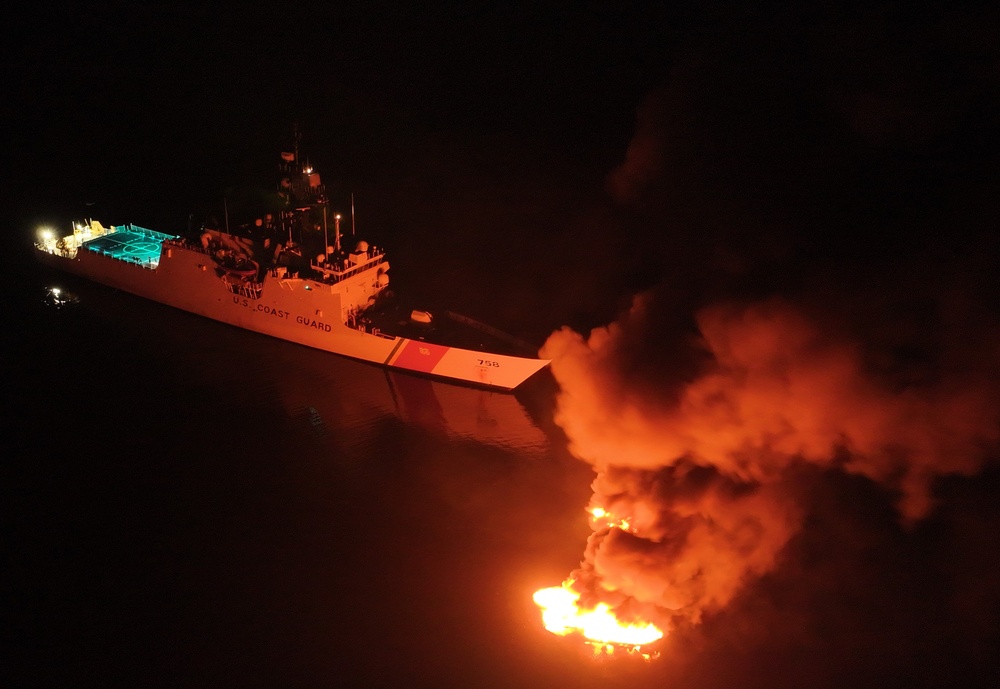 Coast Guard Cutter Stone seizes approximately 11,000 pounds of cocaine in the Eastern Pacific Ocean