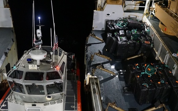 Coast Guard Cutter Stone seizes approximately 11,000 pounds of cocaine in the Eastern Pacific Ocean