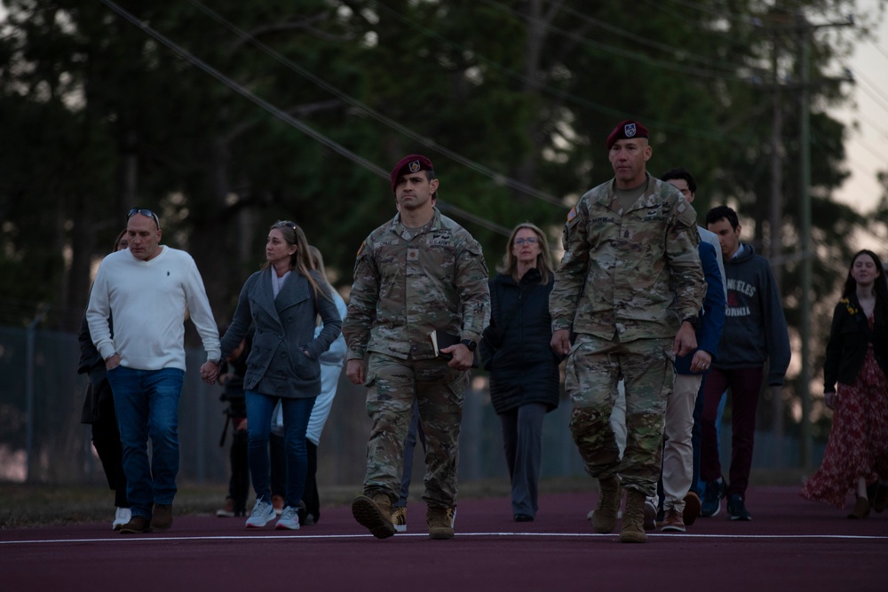 Pfc. Roland L. Bragg's Family Takes Part in Sunset Liberty March