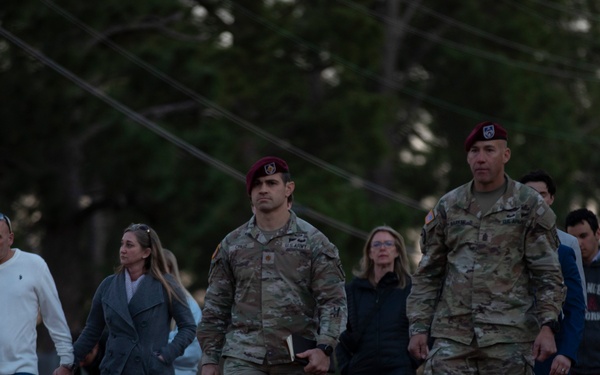 Pfc. Roland L. Bragg's Family Takes Part in Sunset Liberty March
