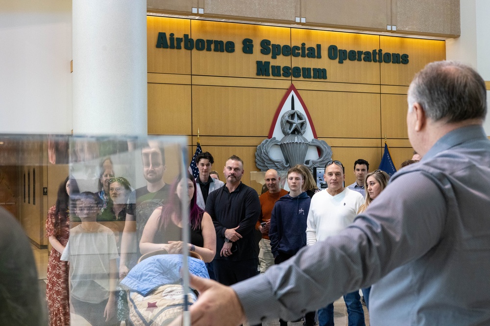 Family of Pfc. Roland L. Bragg tours Airborne &amp; Special Operations Museum