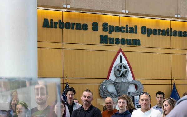 Family of Pfc. Roland L. Bragg tours Airborne &amp; Special Operations Museum
