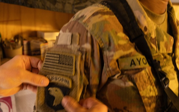 HHT, TF Nighthawk Patching Ceremony