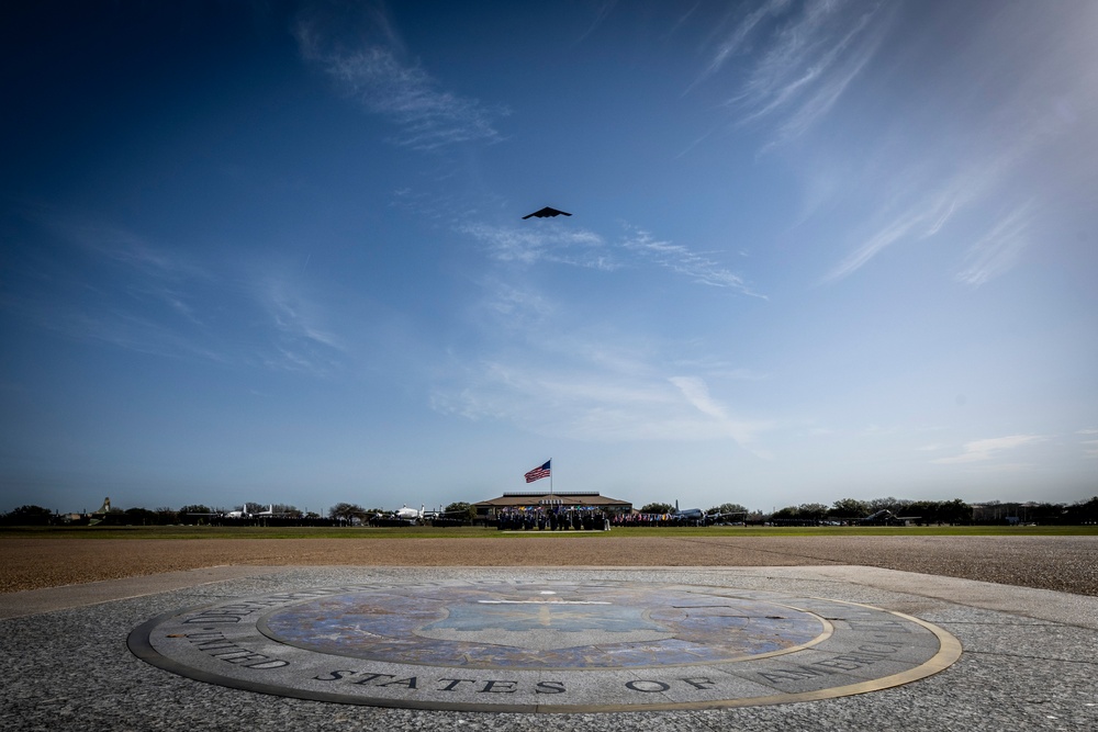 Department of the Air Force BMT, Graduation parade with B2 flyover - March 6, 2025