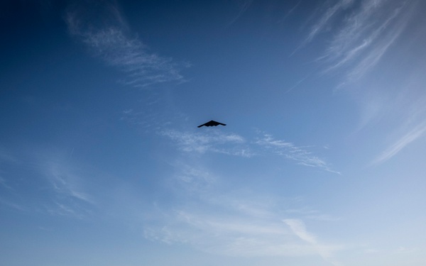Department of the Air Force BMT, Graduation parade with B2 flyover - March 6, 2025