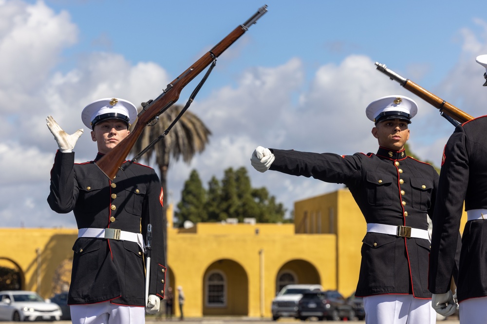 Battle Color Detachment at MCRD San Diego