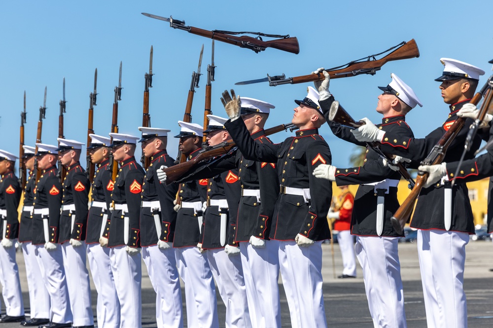 Battle Color Detachment at MCRD San Diego