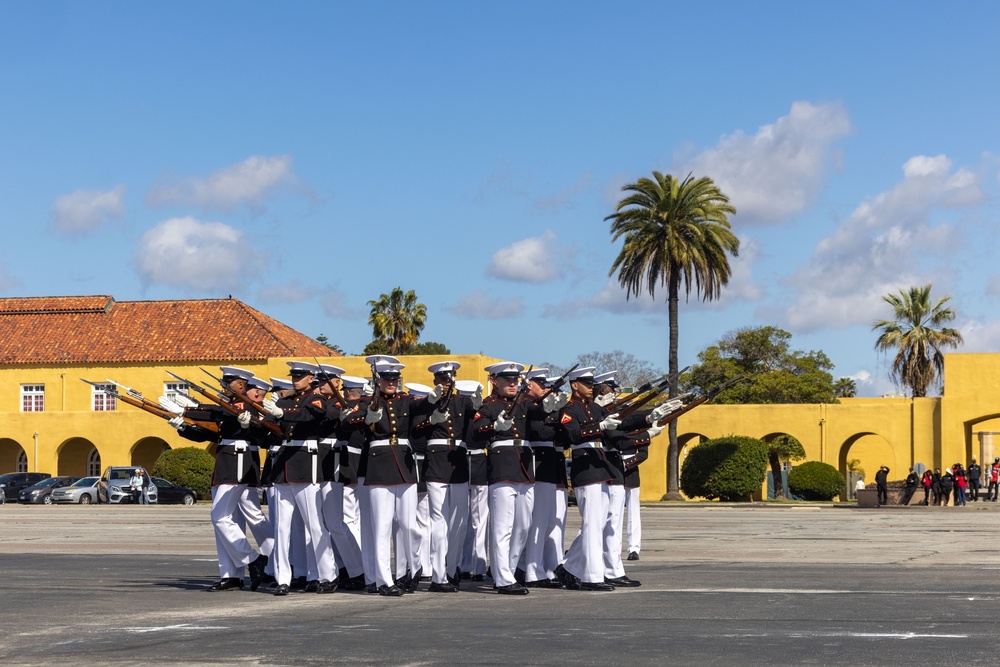 Battle Color Detachment at MCRD San Diego