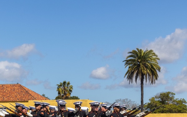 Battle Color Detachment at MCRD San Diego