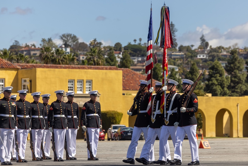 Battle Color Detachment at MCRD San Diego