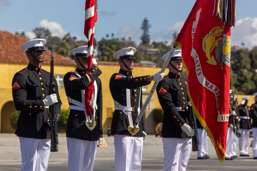 Battle Color Detachment at MCRD San Diego