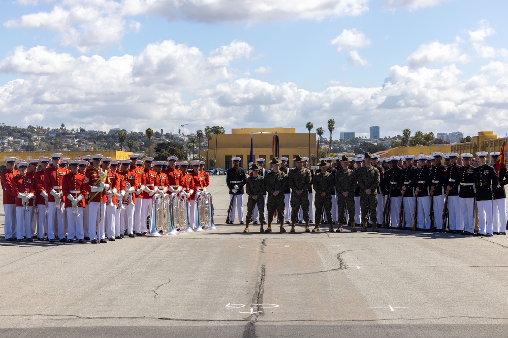 Battle Color Detachment at MCRD San Diego