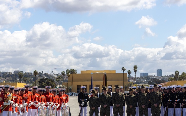Battle Color Detachment at MCRD San Diego