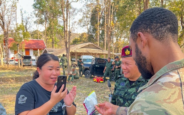 Cobra Gold 25 | Royal Thai Army, U.S. civil affairs team humanitarian assistance donation