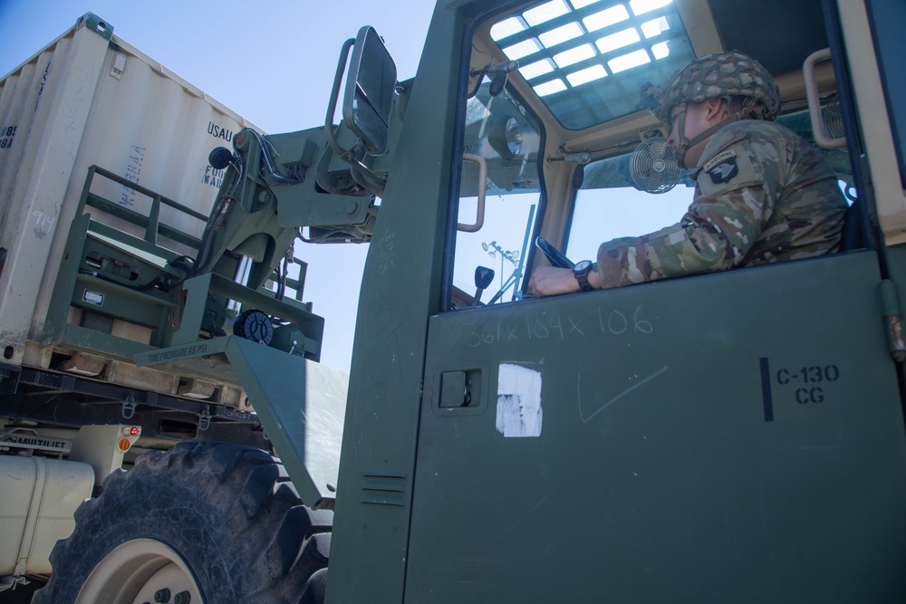 101st Division Sustainement Brigade prepare to deploy in support of the southern border mission