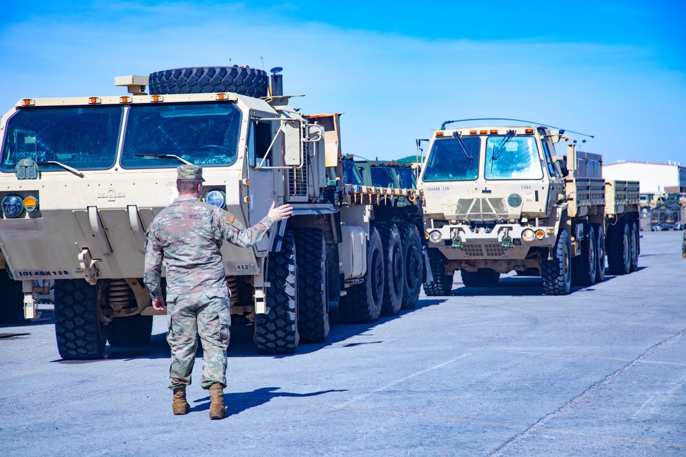 101st Division Sustainment Brigade prepares to deploy in support of the southern border mission