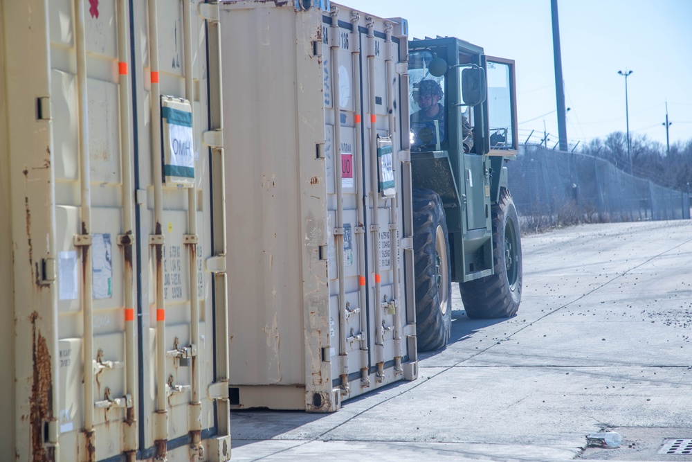101st Division Sustainment Brigade prepare to deploy in support of the southern border mission