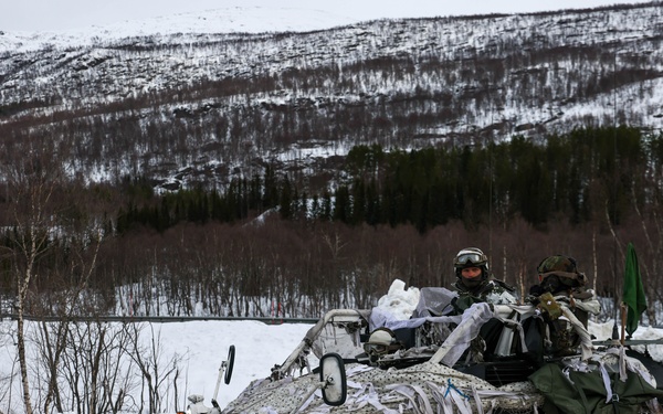US, Allied forces present military equipment display for media in Norway during exercise