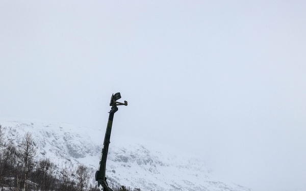 U.S., Allied forces present military equipment display for media in Norway during exercise