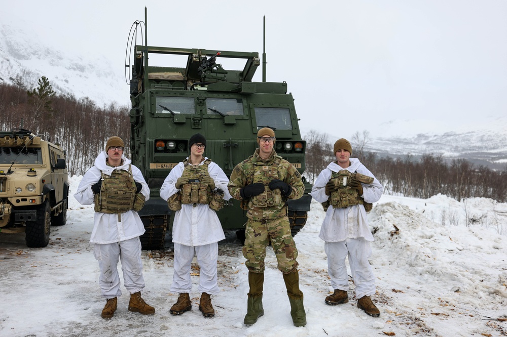 U.S., Allied forces present military equipment display for media in Norway during exercise