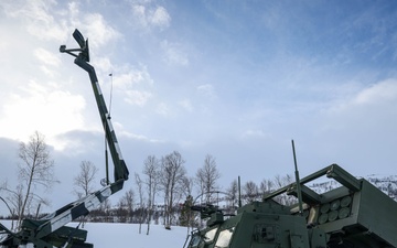 U.S., Allied forces present military equipment display for media in Norway during exercise