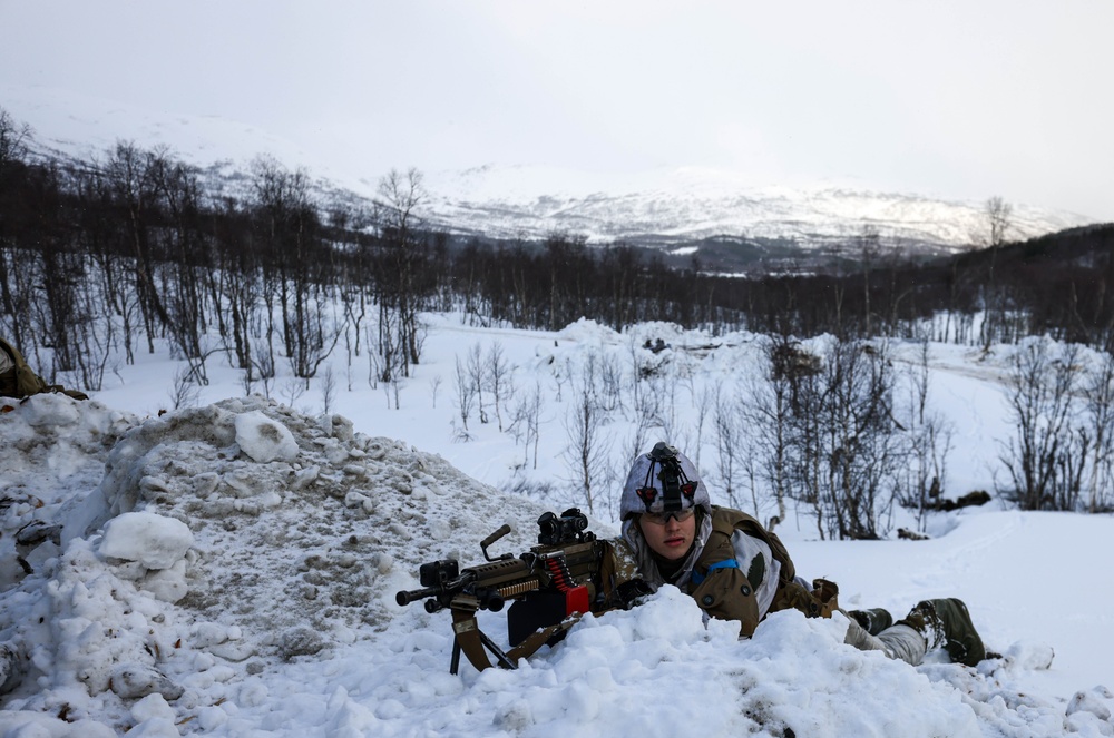 U.S., Allied forces present military equipment display for media in Norway during exercise