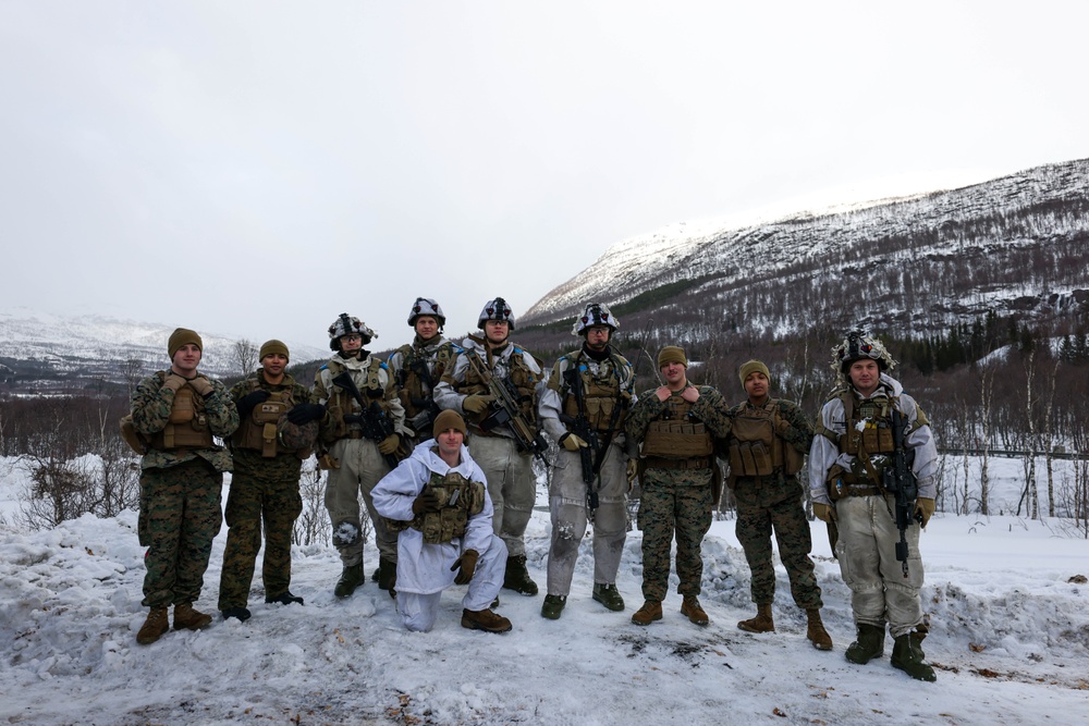 U.S., Allied forces present military equipment display for media in Norway during exercise