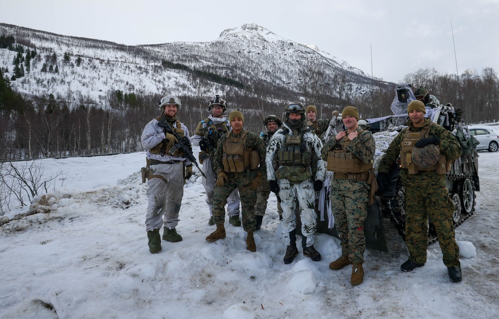 U.S., Allied forces present military equipment display for media in Norway during exercise