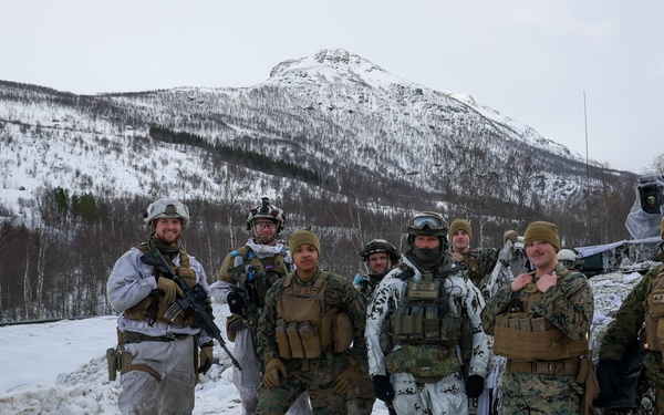 U.S., Allied forces present military equipment display for media in Norway during exercise