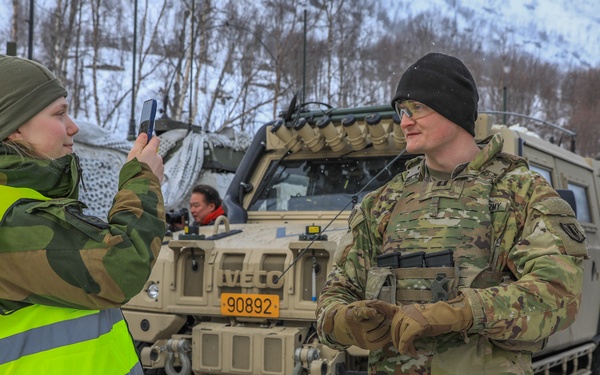 U.S. Army MLRS battalion, Allied militaries conduct static display for external media during exercise in Norway