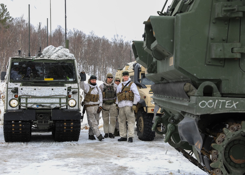 U.S. Army MLRS battalion, Allied militaries conduct static display for external media during exercise in Norway