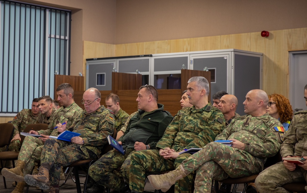 Headquarters Multinational Corps South-East conduct working groups during Loyal Leda 2025