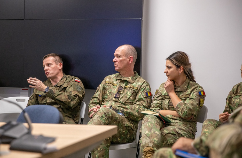 Headquarters Multinational Corps South-East conduct working groups during Loyal Leda 2025