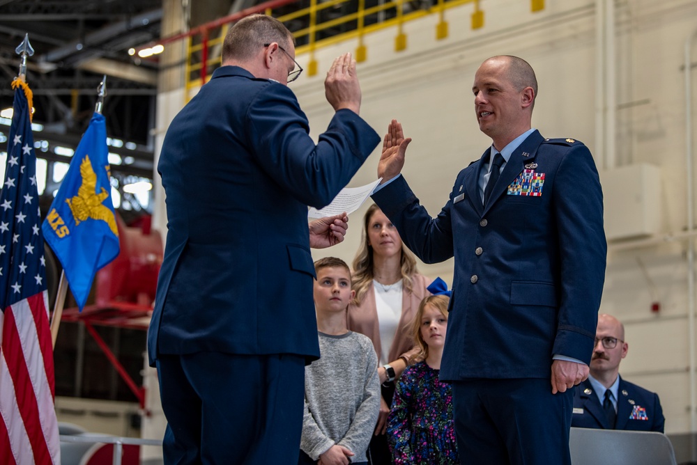 Stollings promotion and assumption of command