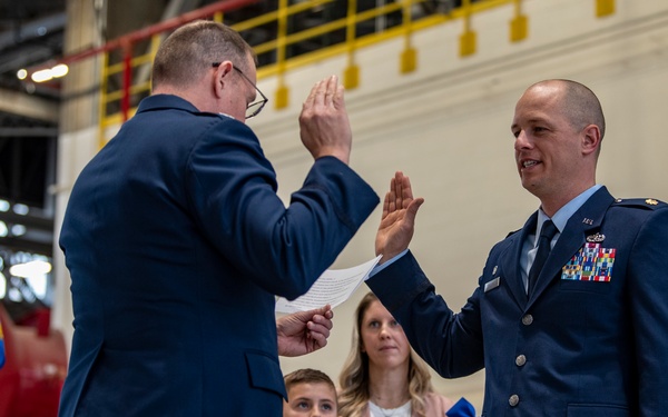 Stollings promotion and assumption of command