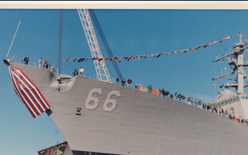 USS Gonzalez After Being Christened in Bath, ME