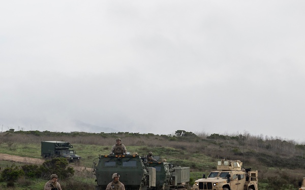 QUART 25.2: Marines and Sailors perform LCAC drills with HIMARS on Red Beach