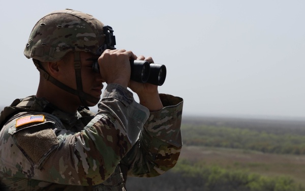 977th Military Police Company monitors Eagle Pass for illegal border crossing