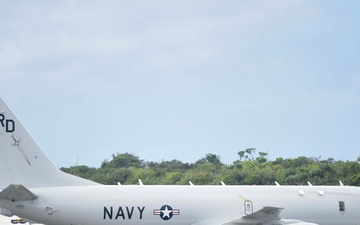 U.S. Navy P-8A Poseidon Prepares for a Search and Rescue Mission out of Andersen Air Force Base, Guam